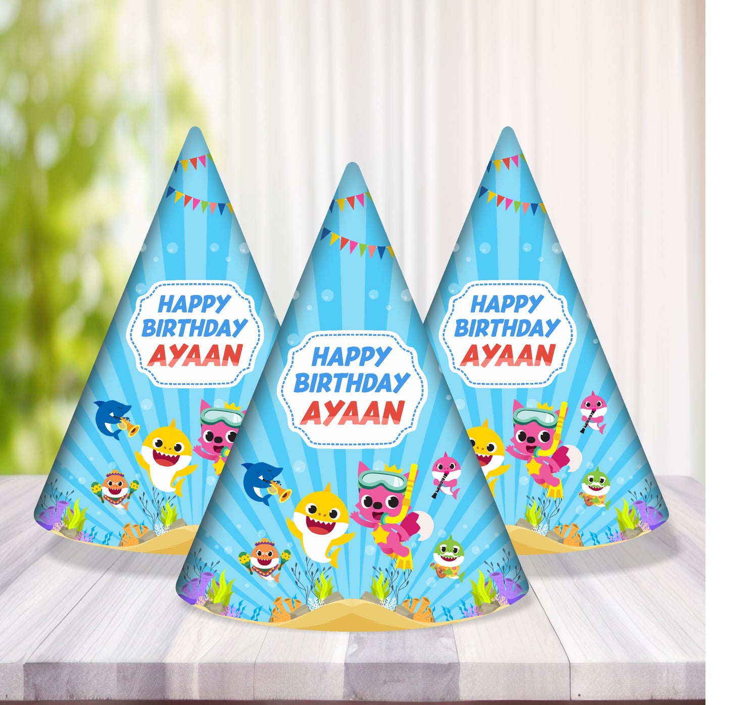 Baby Shark Theme Personalized Hat