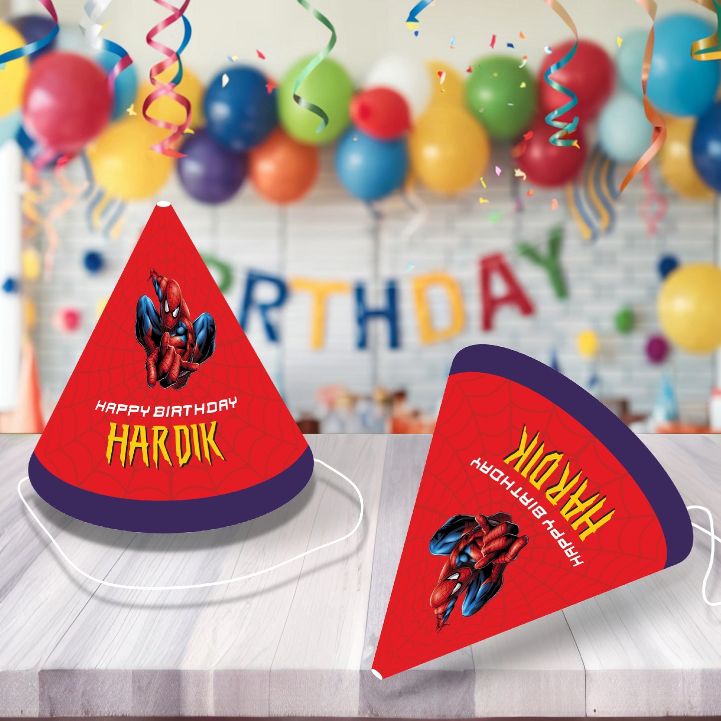 Spiderman Theme Personalized Hat