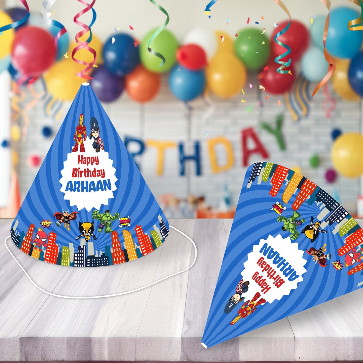 Avengers Theme Personalized Hat