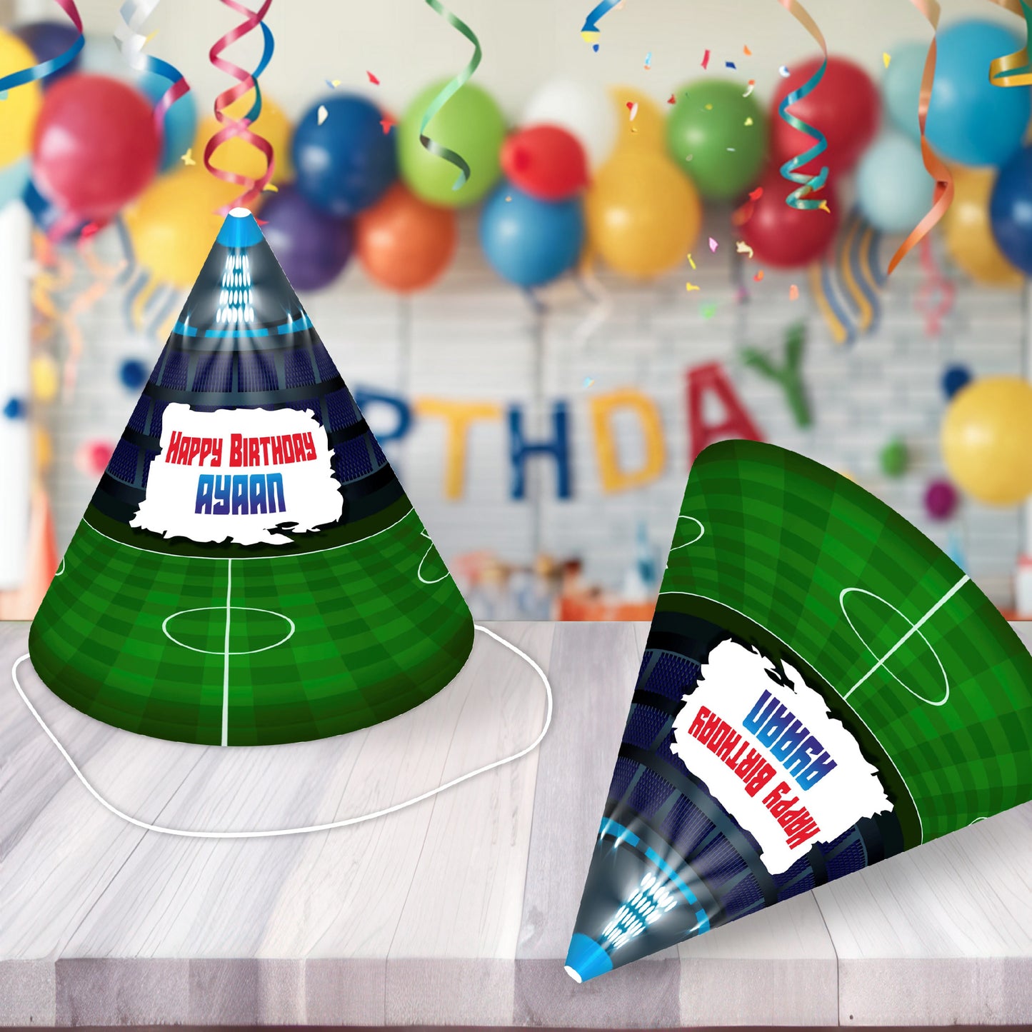 Football Theme Customized Hat