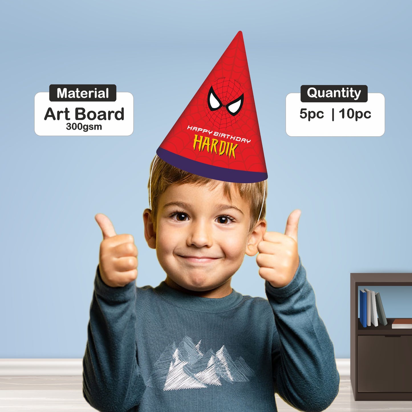 Spiderman Theme Personalized Hat