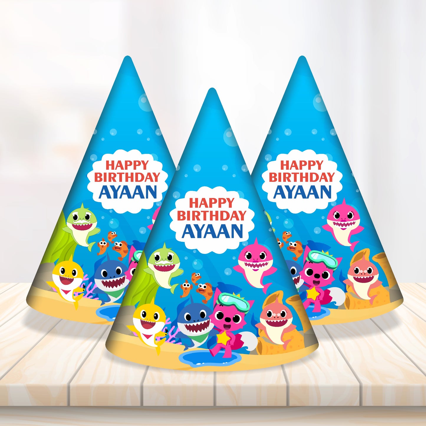 Baby Shark Theme Customized Hat