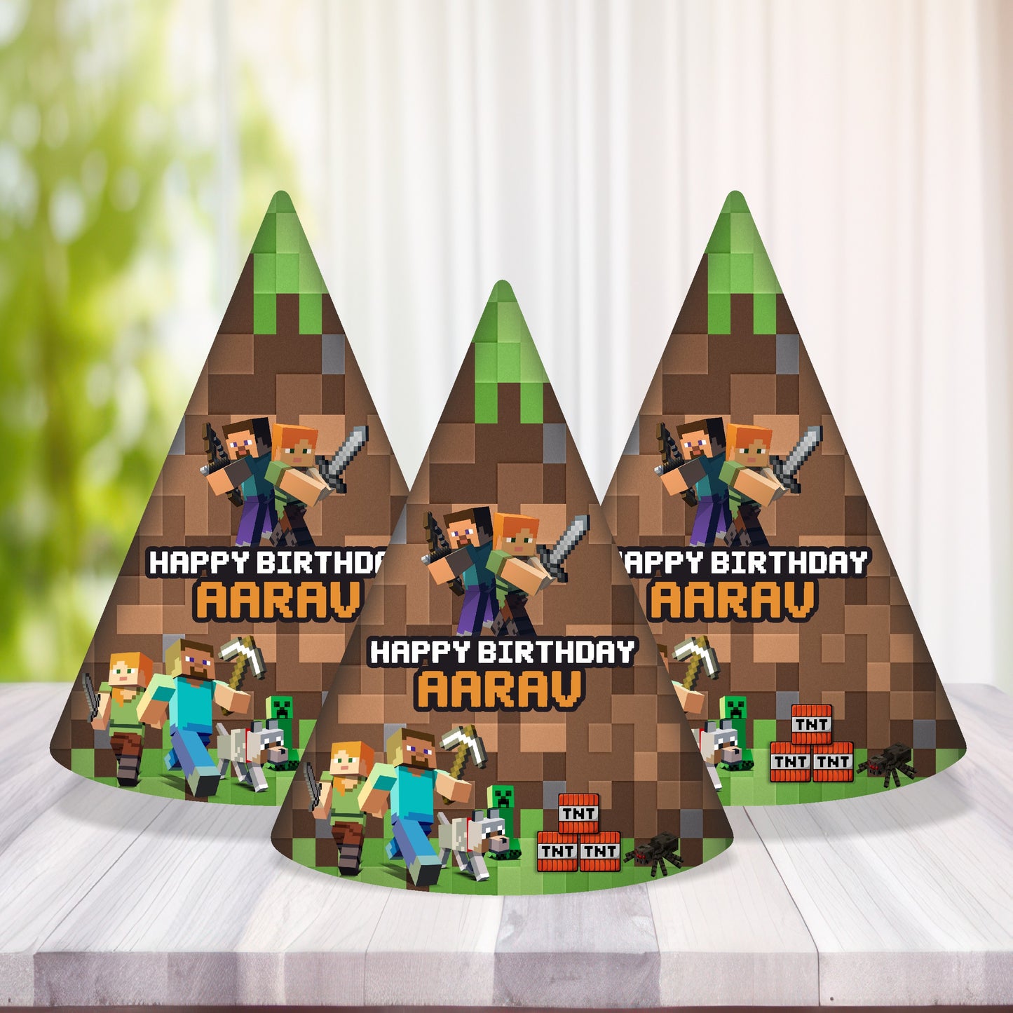 Minecraft Theme Personalized Hat