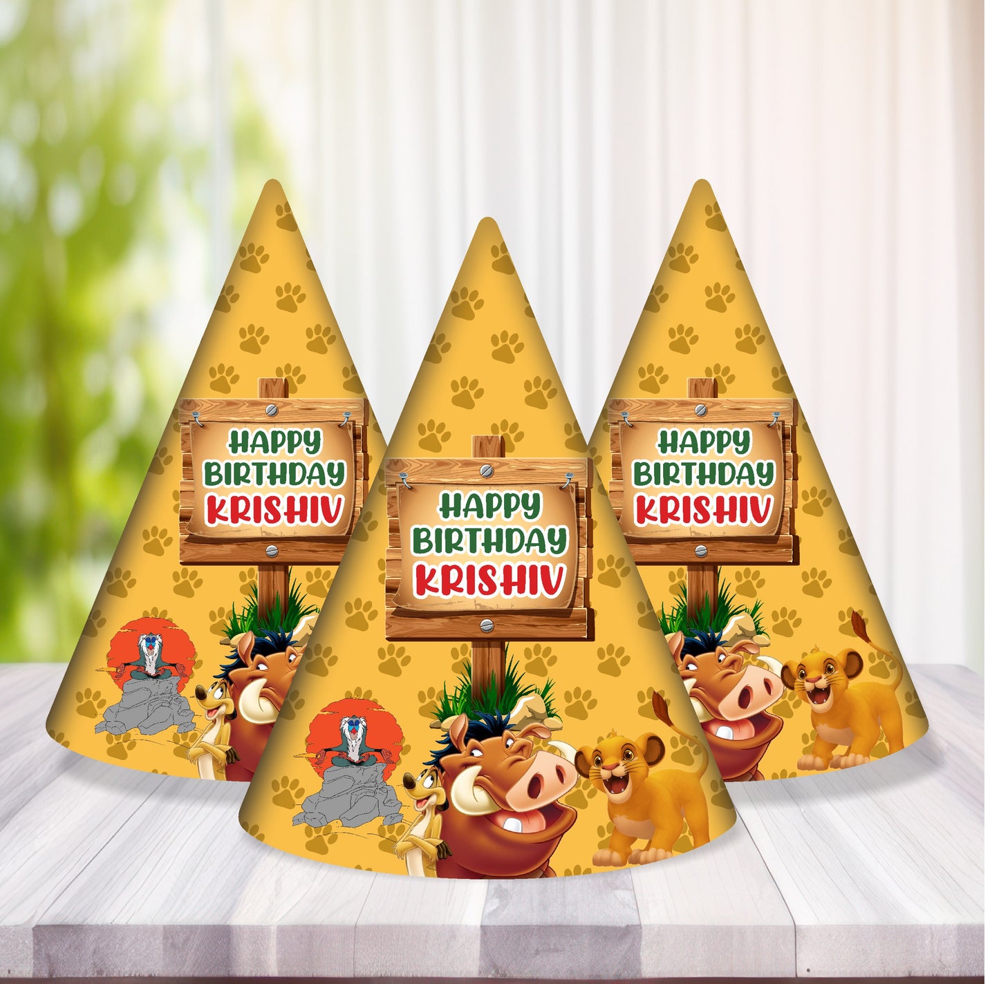 Lion King Theme Customized Hat