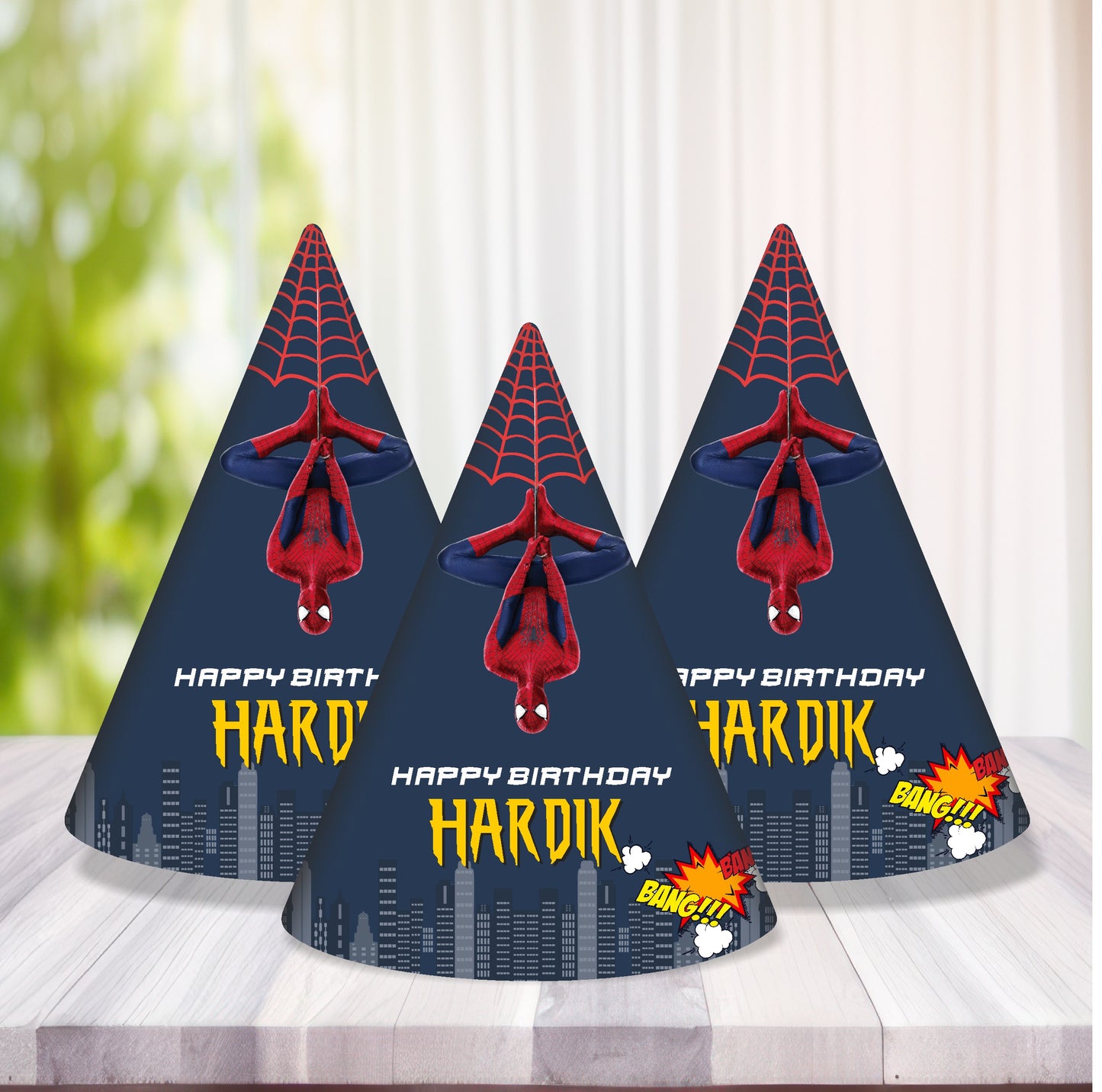 Spiderman Theme Customized Hat