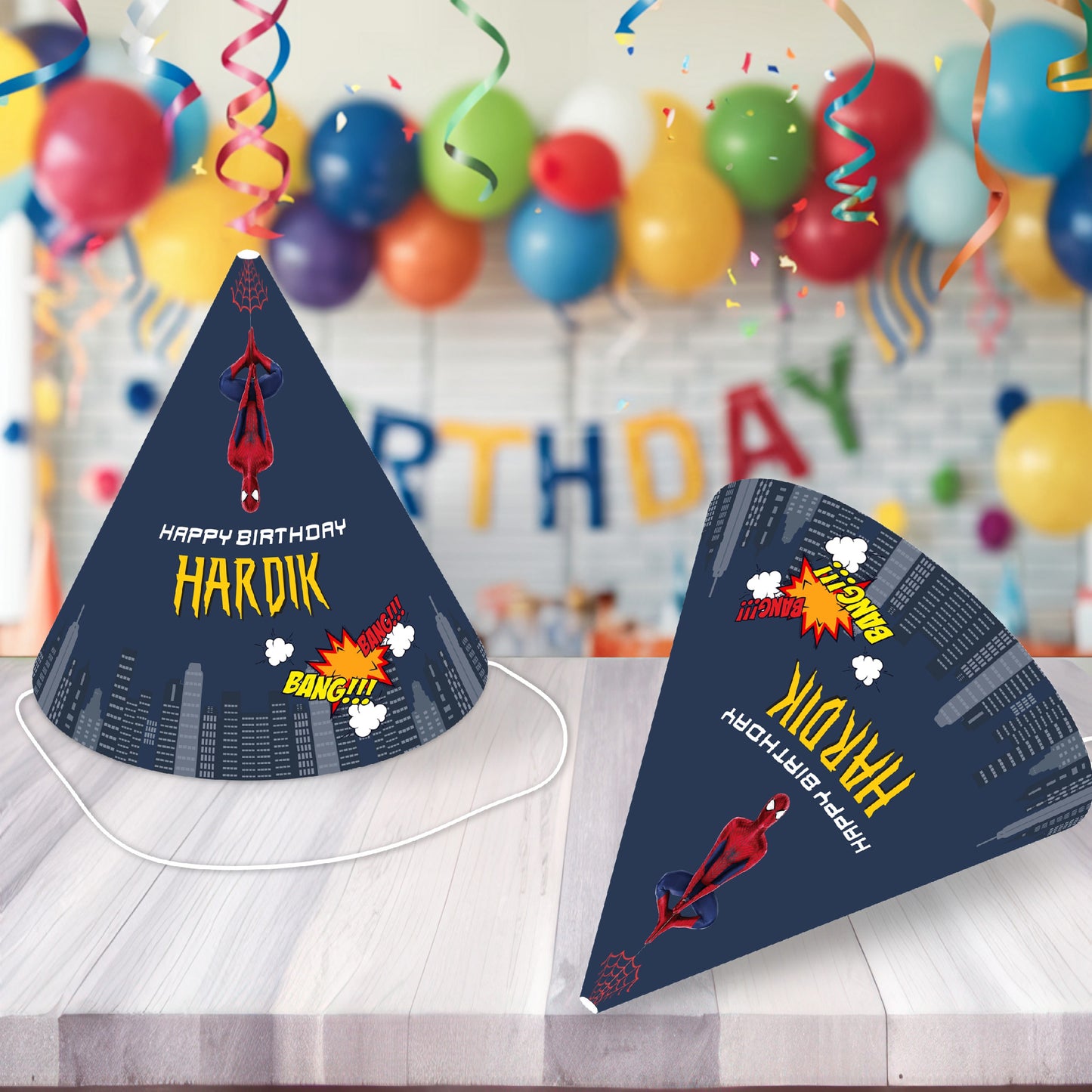 Spiderman Theme Customized Hat