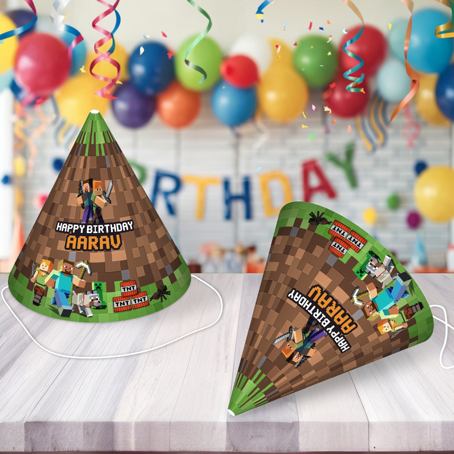 Minecraft Theme Personalized Hat