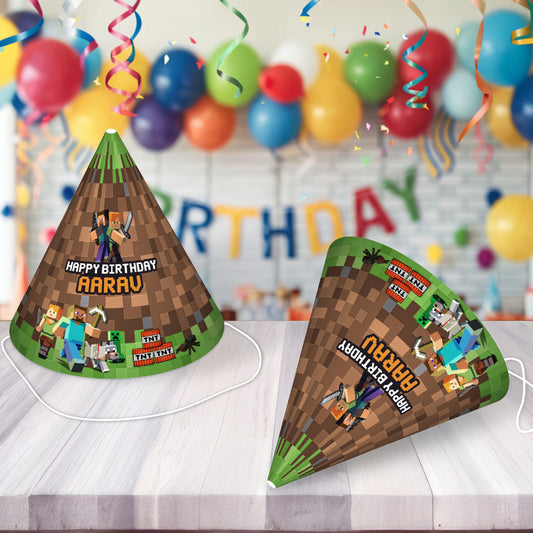 Minecraft Theme Personalized Hat