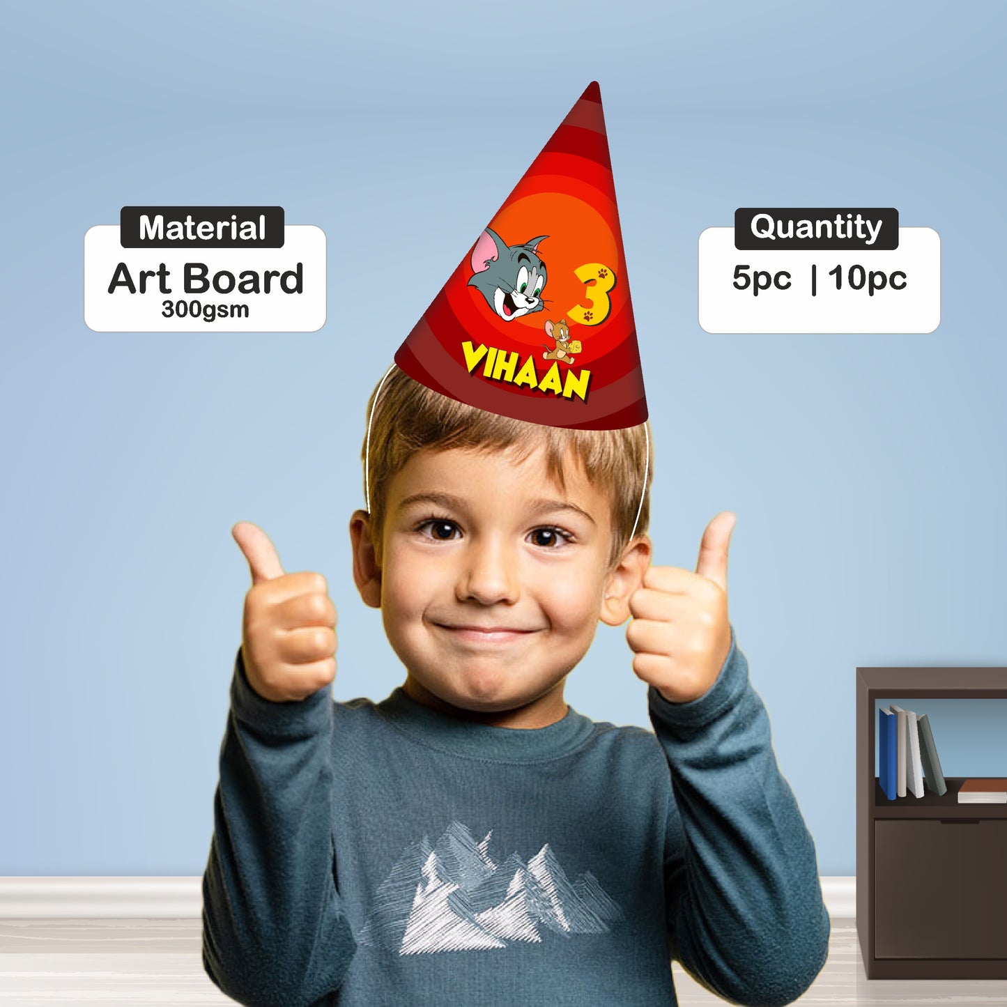 Tom & Jerry Theme Personalized Hat