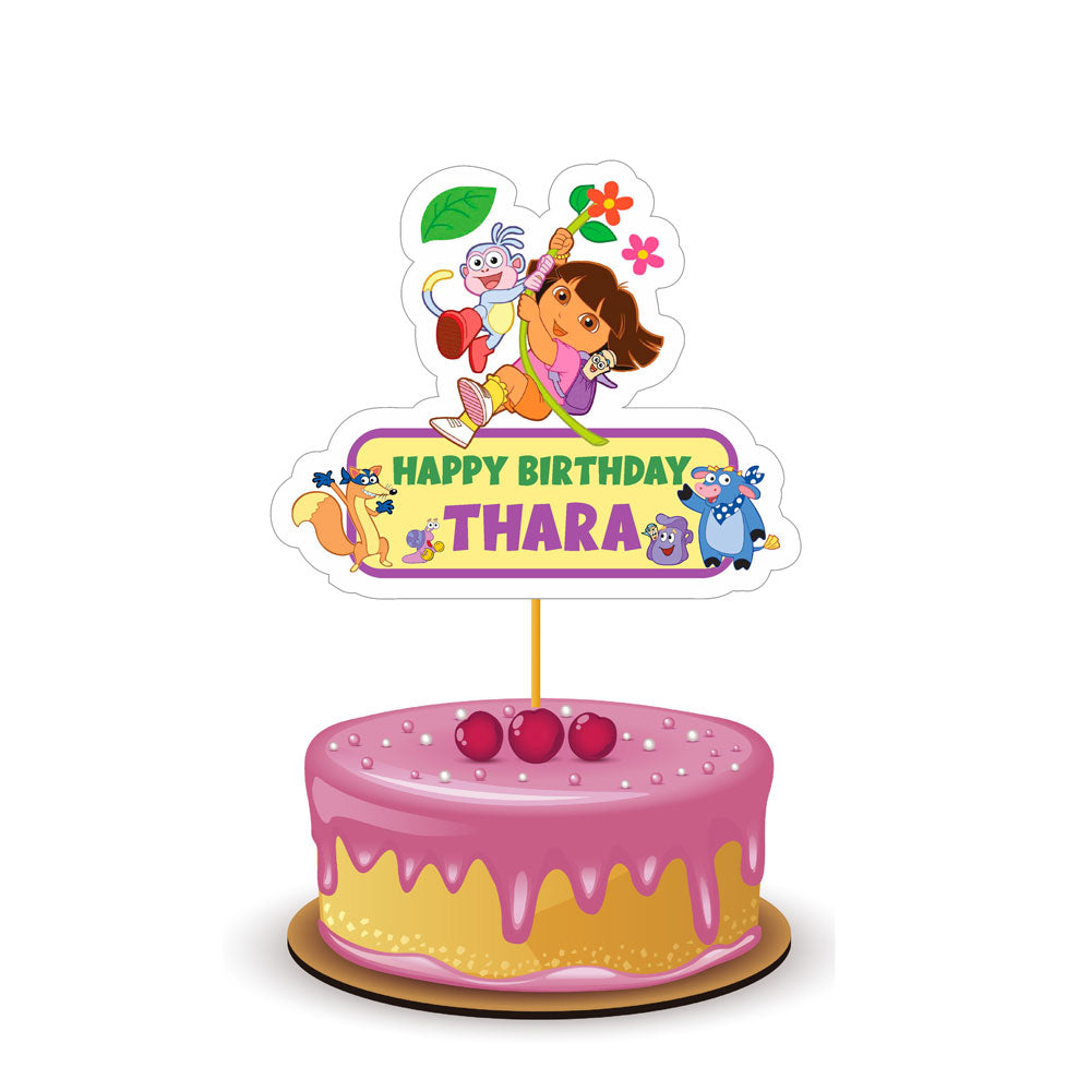 Dora the Explorer Theme Customized Caketopper