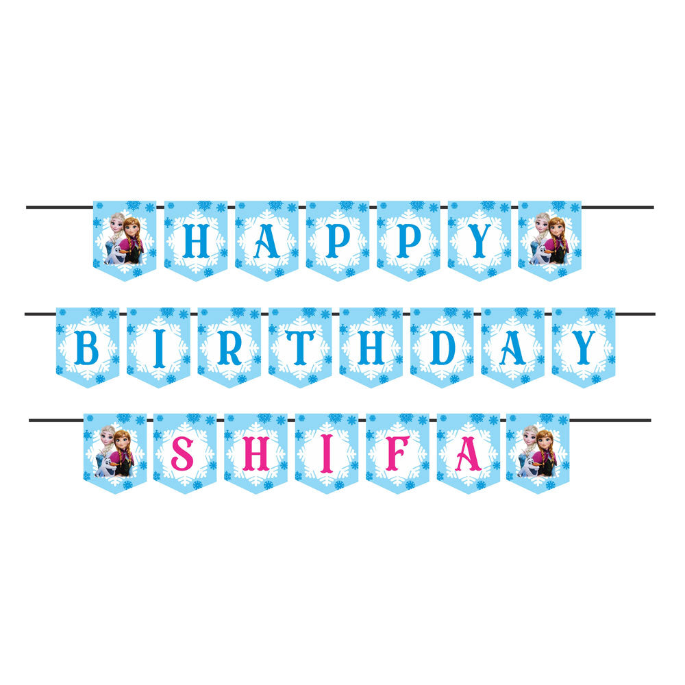 Frozen Theme Customized Bunting