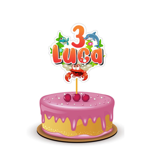 Under the sea Theme Caketopper