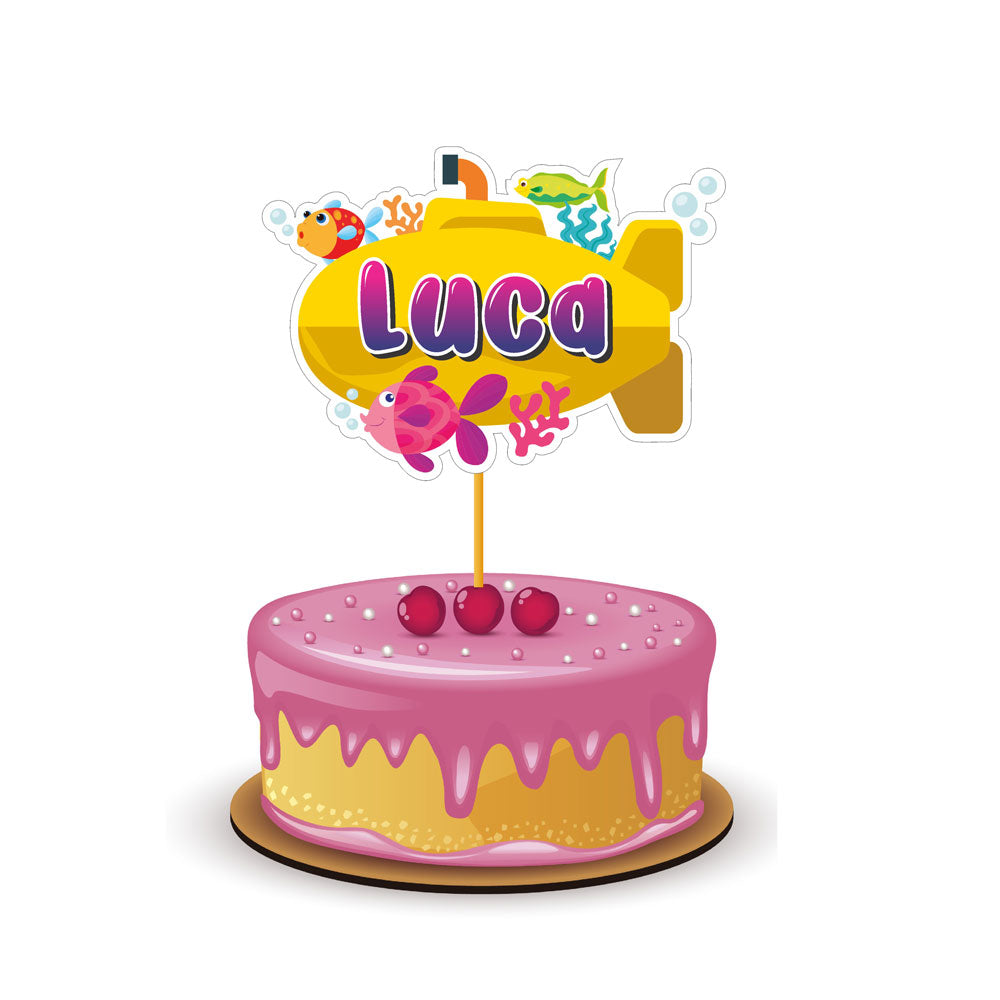 Under the sea Theme Customized Caketopper