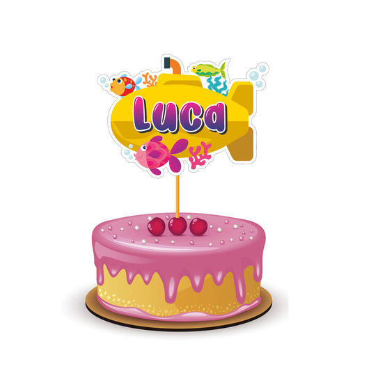 Under the sea Theme Customized Caketopper