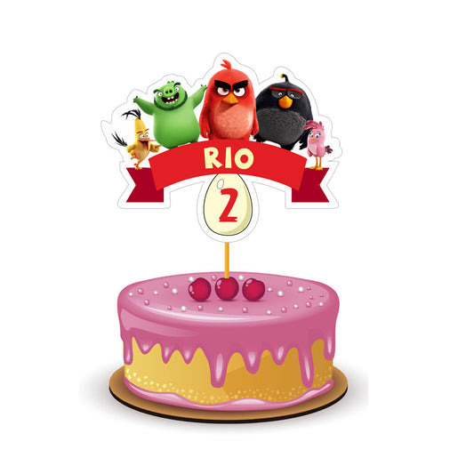 Angry Birds Theme Customized Caketopper