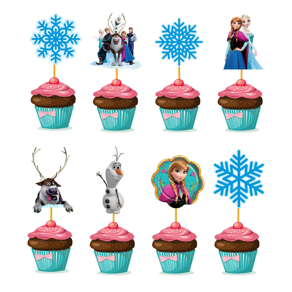 Frozen Theme Character Cupcake Topper