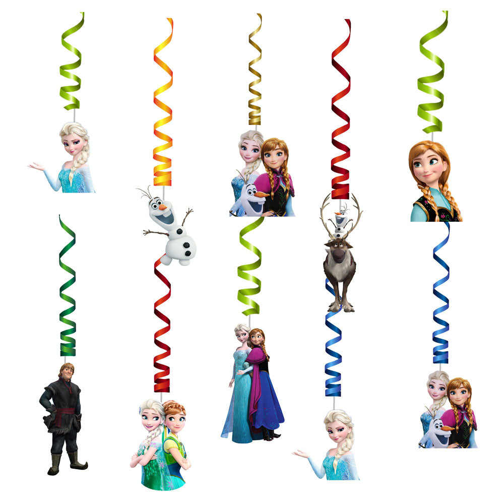Frozen Theme Character Swirls