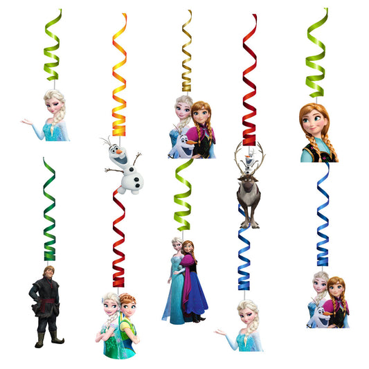 Frozen Theme Character Swirls
