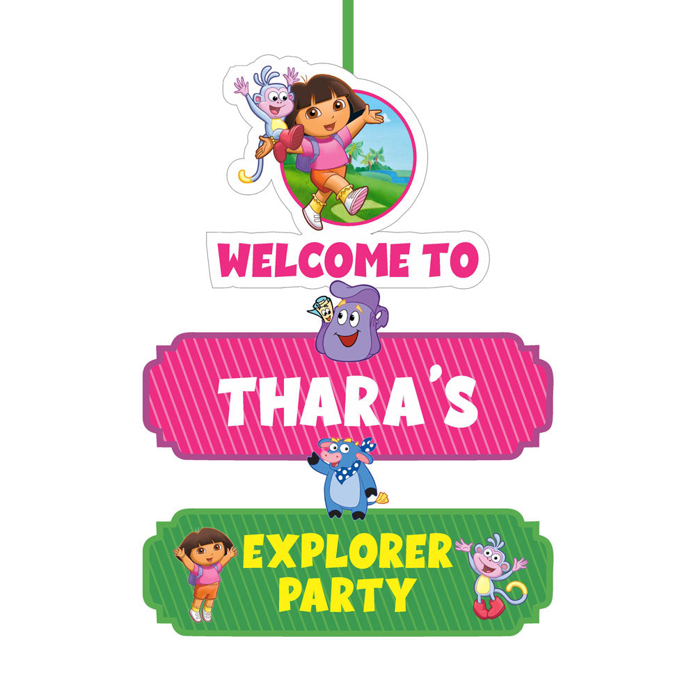 Dora the Explorer Theme Personalized Door Poster