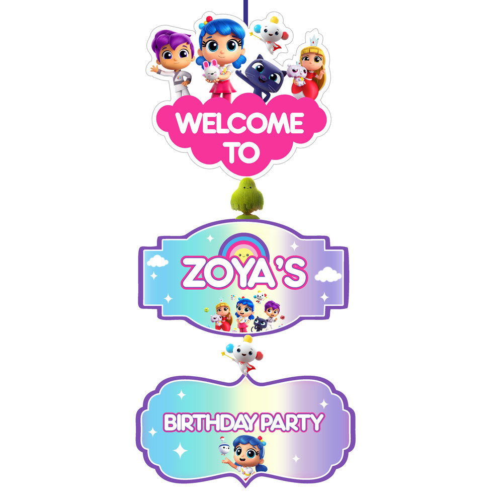 True & the Rainbow Kingdom Theme Door Poster