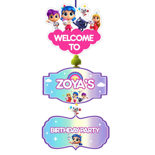 True & the Rainbow Kingdom Theme Door Poster