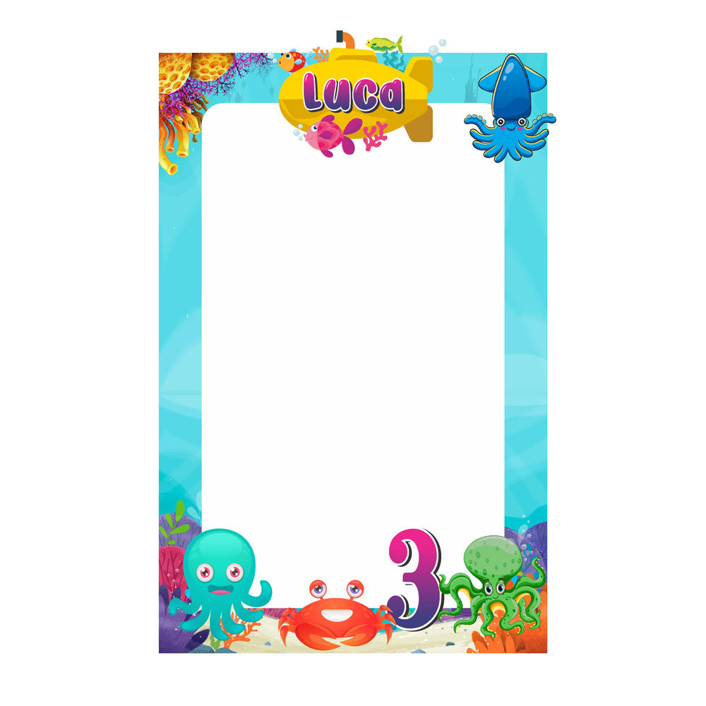 Under the sea Theme Personalized Photobooth
