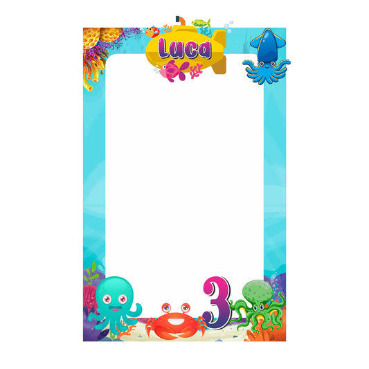 Under the sea Theme Personalized Photobooth