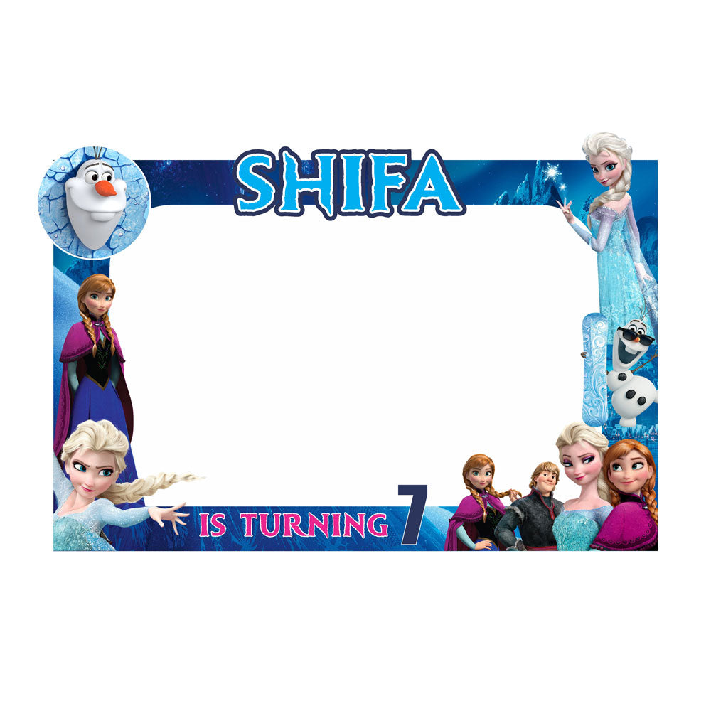 Frozen Theme Personalized Photobooth