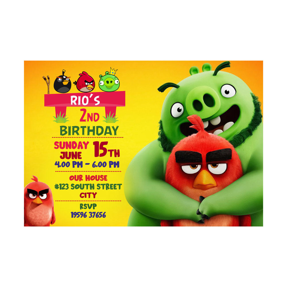 Angry Birds Theme Invite