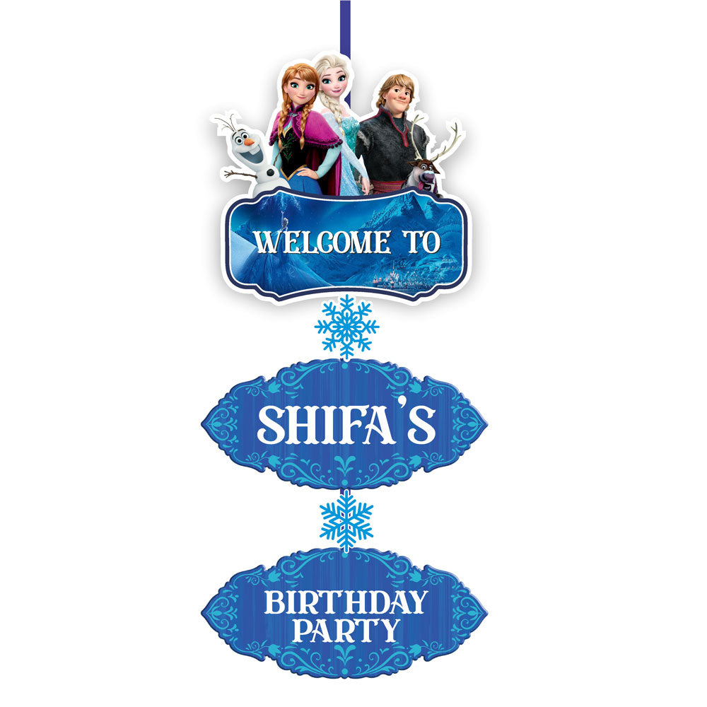 Frozen Theme Door Poster