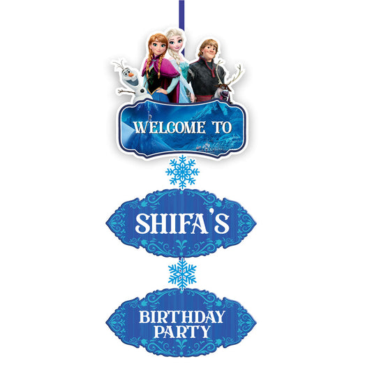 Frozen Theme Door Poster