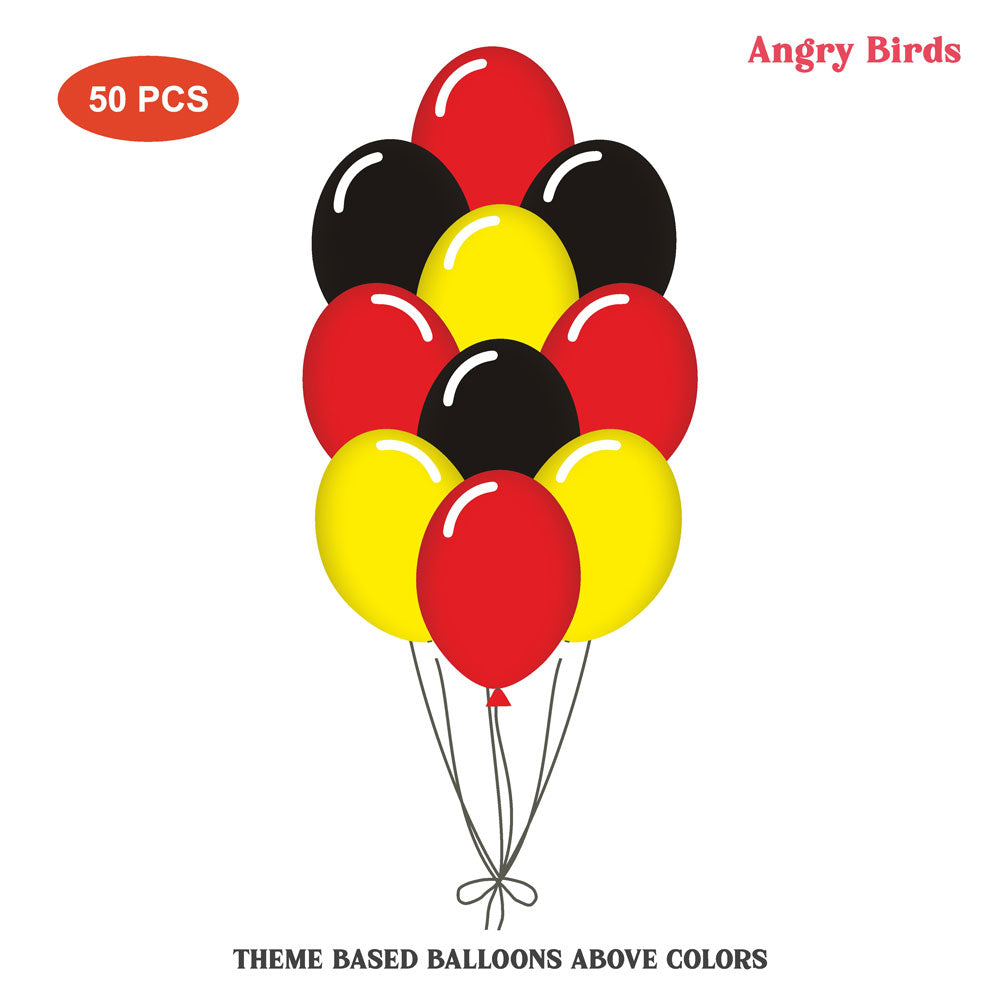 Angry Birds Theme Balloons