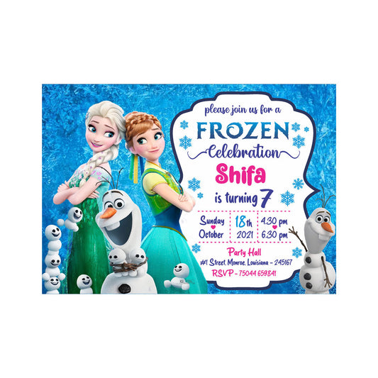 Frozen Theme Invite