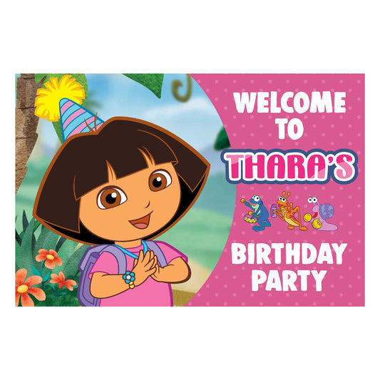 Dora the Explorer Theme Welcome Board