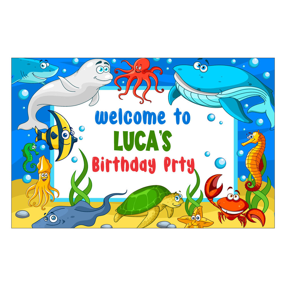 Under the sea Theme Welcome Board
