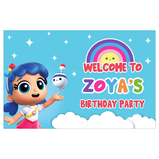 True & the Rainbow Kingdom Theme Personalized Welcome Board