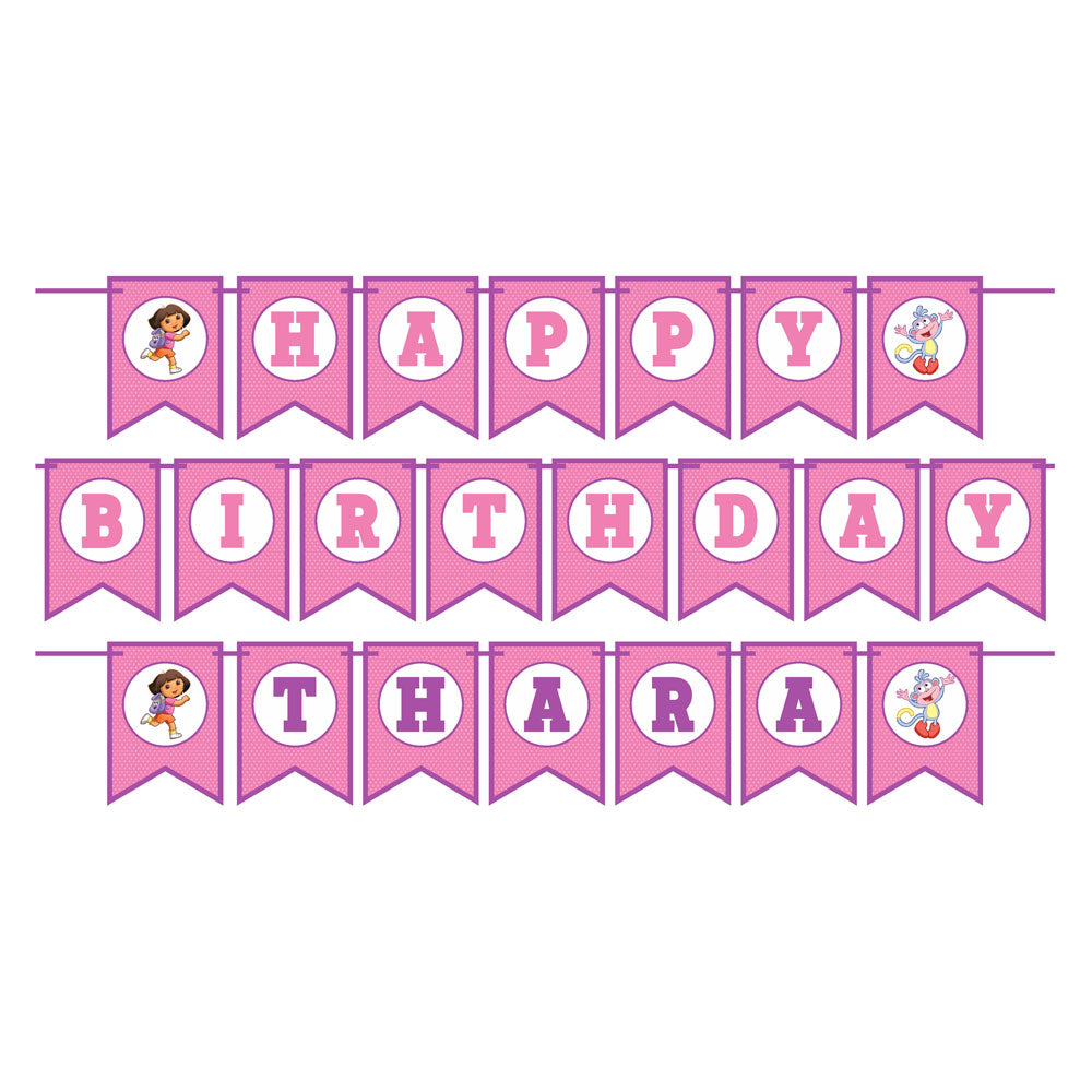 Dora the Explorer Theme Bunting