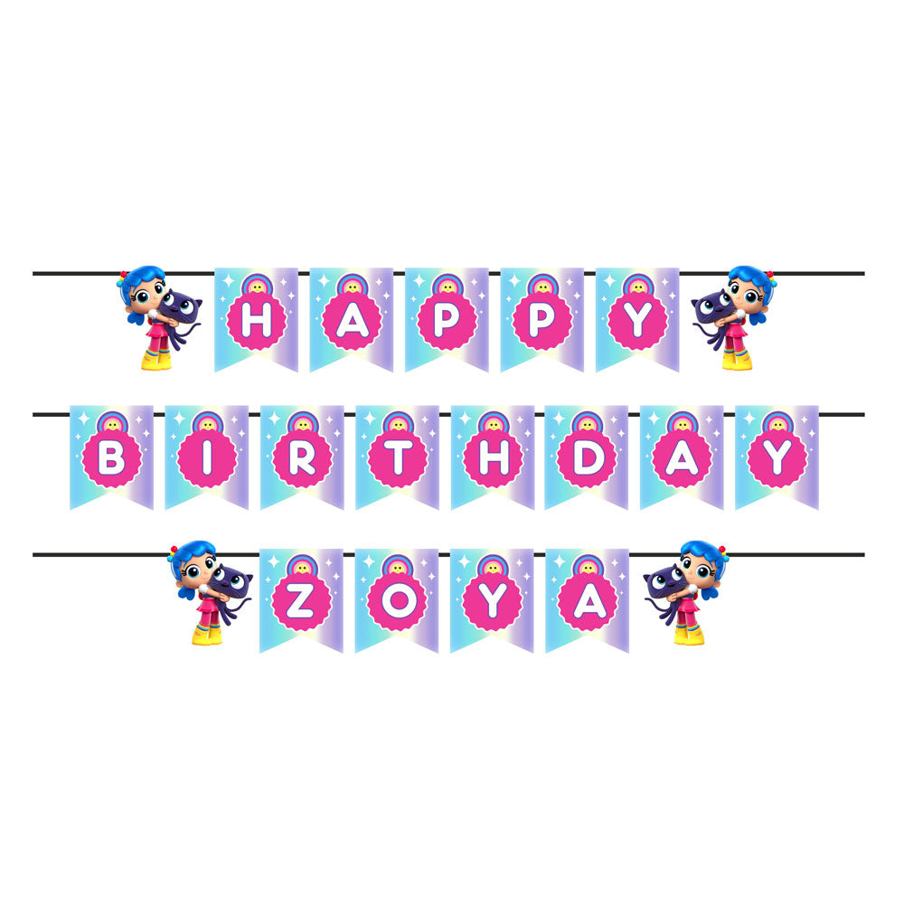 True & the Rainbow Kingdom Theme Personalized Bunting