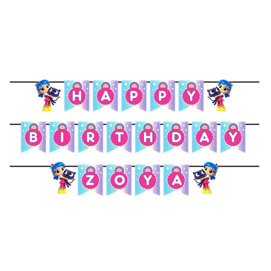 True & the Rainbow Kingdom Theme Personalized Bunting