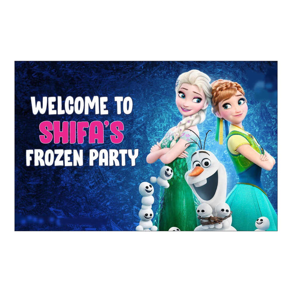 Frozen Theme Personalized Welcome Board