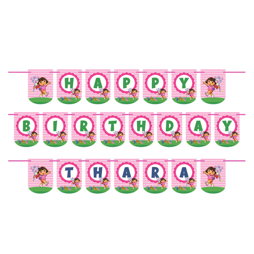 Dora the Explorer Theme Customized Bunting