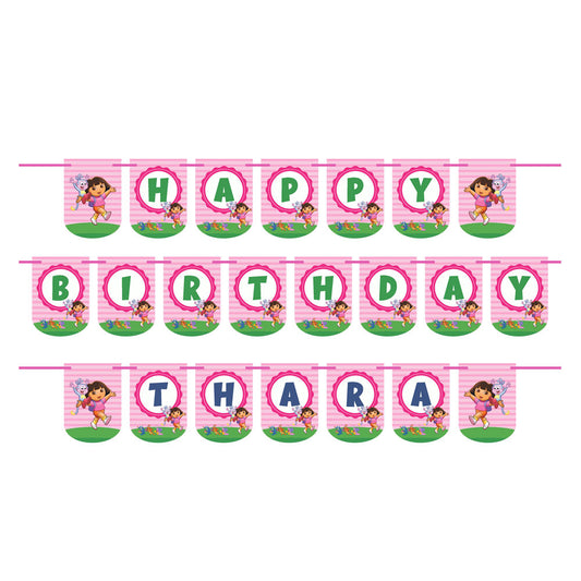 Dora the Explorer Theme Customized Bunting