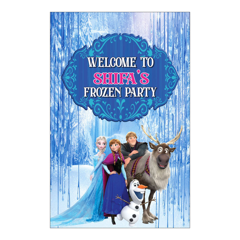 Frozen Theme Welcome Board