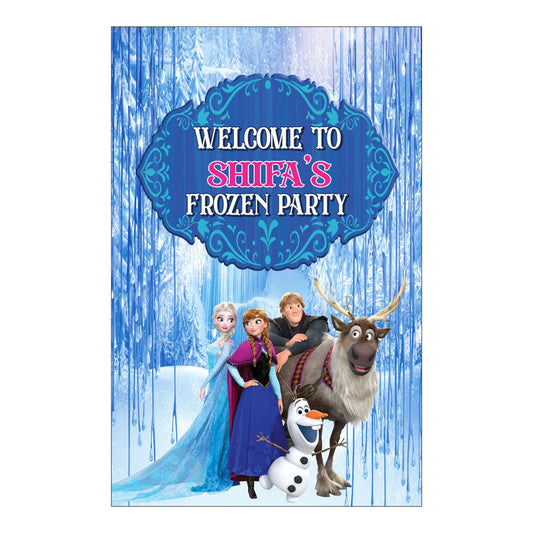 Frozen Theme Welcome Board