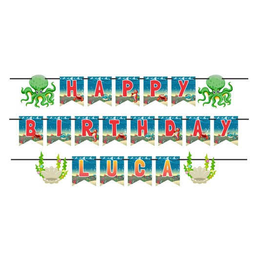 Under the sea Theme Personalized Bunting