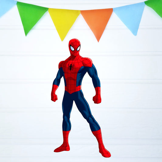 Spider-Man Standing Hero BP 05 birthday character cutout showing a full-length red-and-blue hero standing upright, gallery image 2