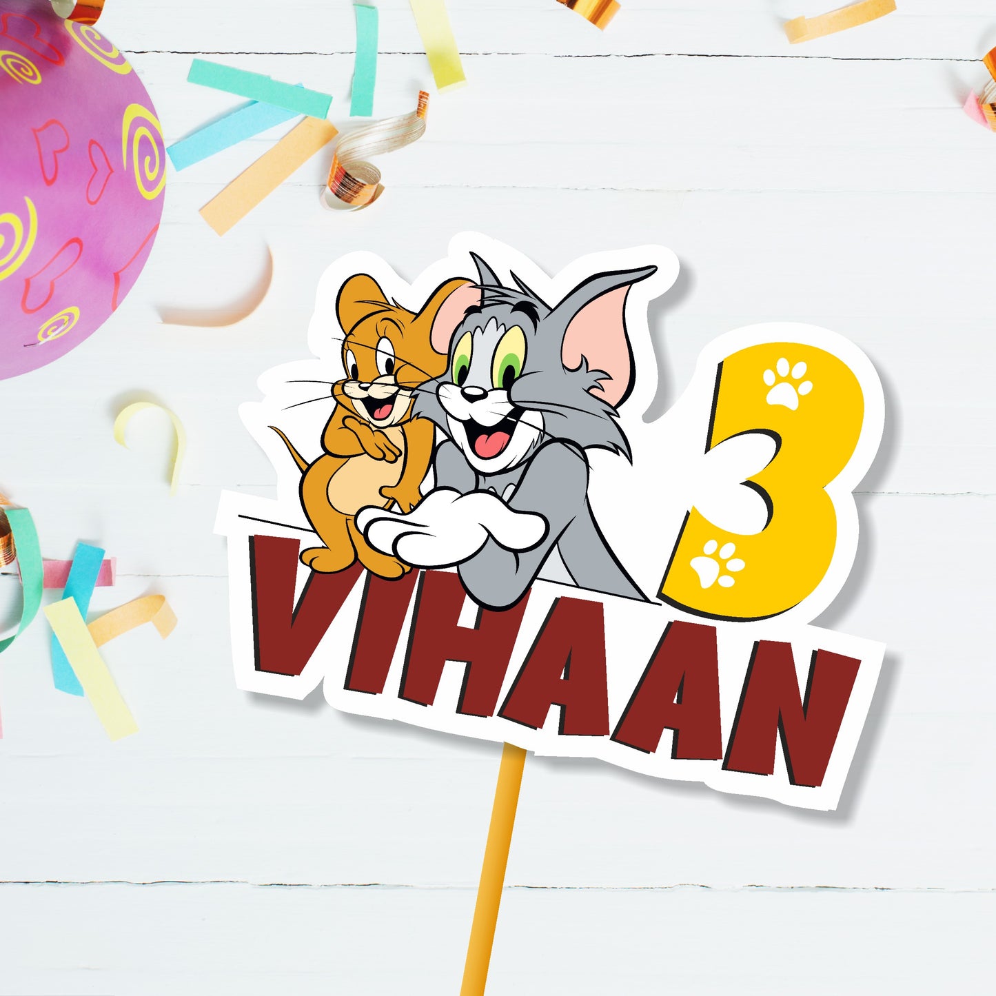 Tom & Jerry Theme Caketopper
