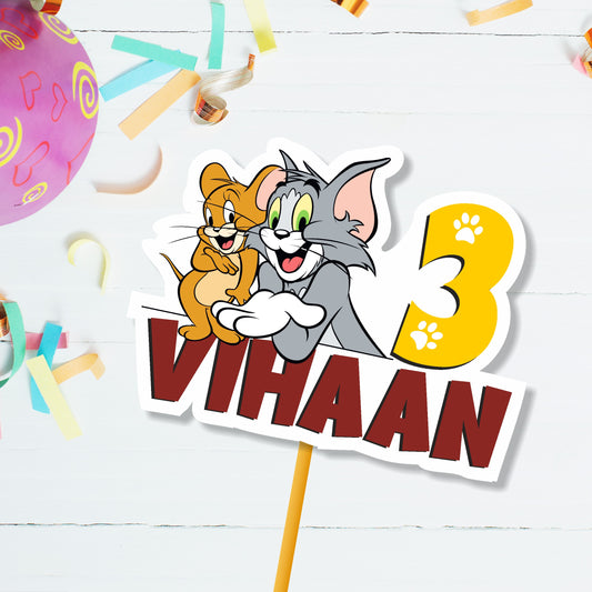 Tom & Jerry Theme Caketopper