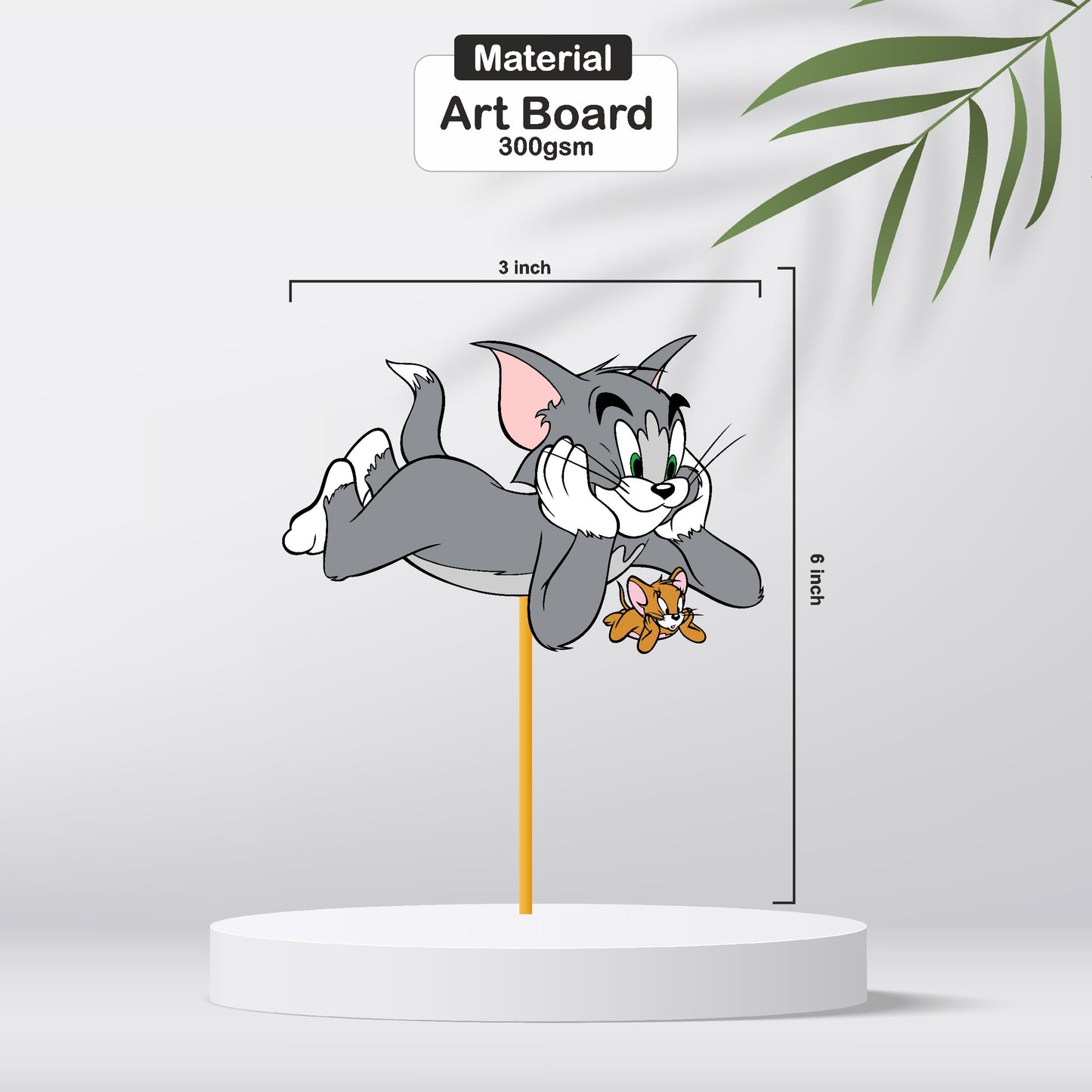 Tom & Jerry Theme Cupcake Topper