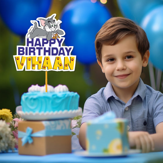 Tom & Jerry Theme Customized Caketopper